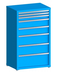 100# Capacity Drawer Cabinet, 2",2",3",6",6",8",8",10" drawers, 49" H x 30" W x 21" D