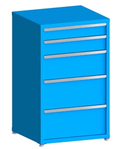 100# Capacity Drawer Cabinet, 5",6",10",12",12" drawers, 49" H x 30" W x 28" D