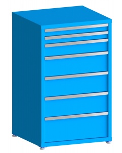 100# Capacity Drawer Cabinet, 3",3",5",8",8",8",10" drawers, 49" H x 30" W x 28" D