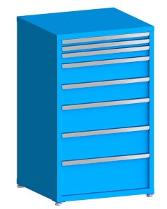 100# Capacity Drawer Cabinet, 2",2",3",6",6",8",8",10" drawers, 49" H x 30" W x 28" D