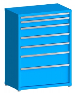 200# Capacity Drawer Cabinet, 3",4",6",6",6",8",12" drawers, 49" H x 36" W x 21" D