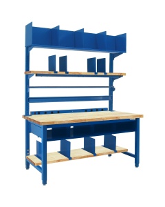 Kennedy Series Packing Workbench Set with Oiled Butcher Block 1-3/4" Top - 30" D x 60" L