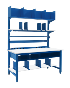 Kennedy Series Packing Stations Workbench Set with Formica™ Laminate - Round Front Edge