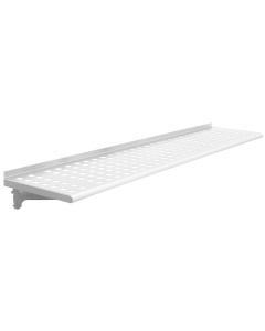 Electropolished 1" Perforated Top Shelves - Radiused Front Edge