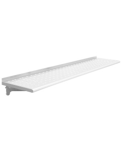 Electropolished 1/2" Perforated Top Shelves - Radiused Front Edge