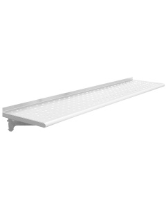Electropolished 3/8" Perforated Top Shelves - Radiused Front Edge