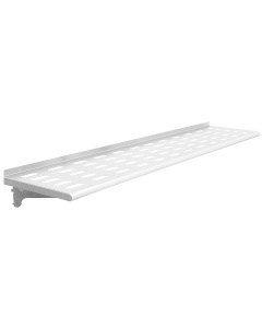 Electropolished Perforated 1" x 3" Slots Top Shelves - Radiused Front Edge