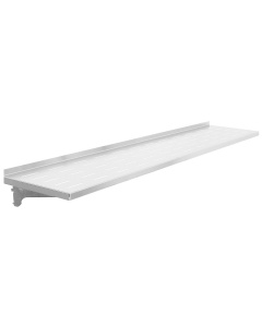 Electropolished Perforated 3/8" x 3" Slots Top Shelves - Radiused Front Edge