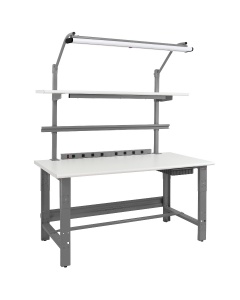 Roosevelt Series Complete Workbench Set with LisStat™ Static Control Laminate - Round Front Edge. 