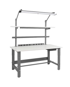 Roosevelt Series Complete Workbench Set with Cleanroom LisStat™ ESD Static Control Laminate Top and Round Front Edge