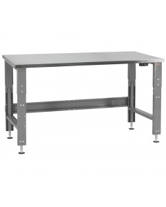 Roosevelt Series Workbench - Electric Hydraulic 12” Height Adjustment. Stainless Steel Top.
