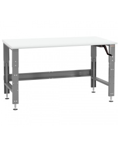 Roosevelt Series Workbench - Crank Hydraulic 12” Height Adjustment. LisStat™ Static Control Laminate Top.