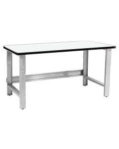 Roosevelt Series Workbench Stainless Steel Frame with Formica™ Plastic Laminate and T-Mold Edge