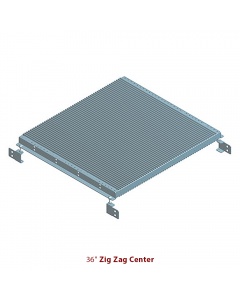 Stencil Frame Shelf 36" Zig Zag