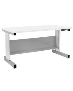 Taft Series Workbench Electric Hydraulic Lift with Formica™ Laminate Top and Square Cut Edge