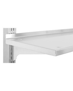 Adjustable Height Electropolished Top Shelves with Brackets.