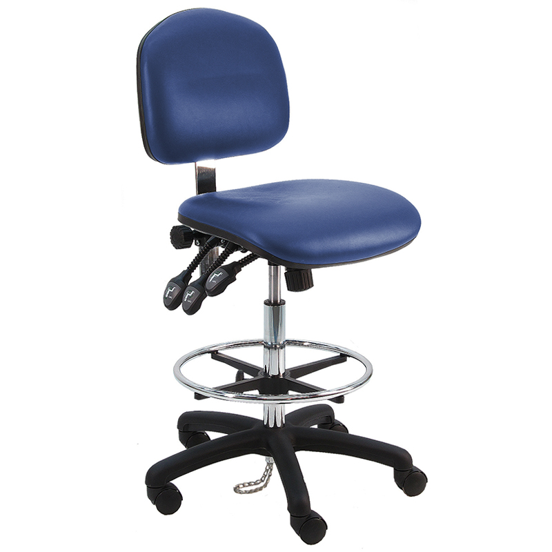 Shop Cushioned Electrostatic Discharge (ESD) Industrial Chairs for Cleanrooms at BenchDepot.com